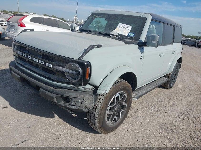 Vin: 1fmde8bh7rla88959, lot: 43893887, ford bronco outer banks 20242