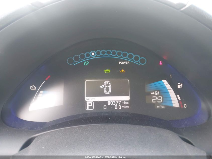 2013 Nissan Leaf S VIN: 1N4AZ0CP0DC400282 Lot: 43399145