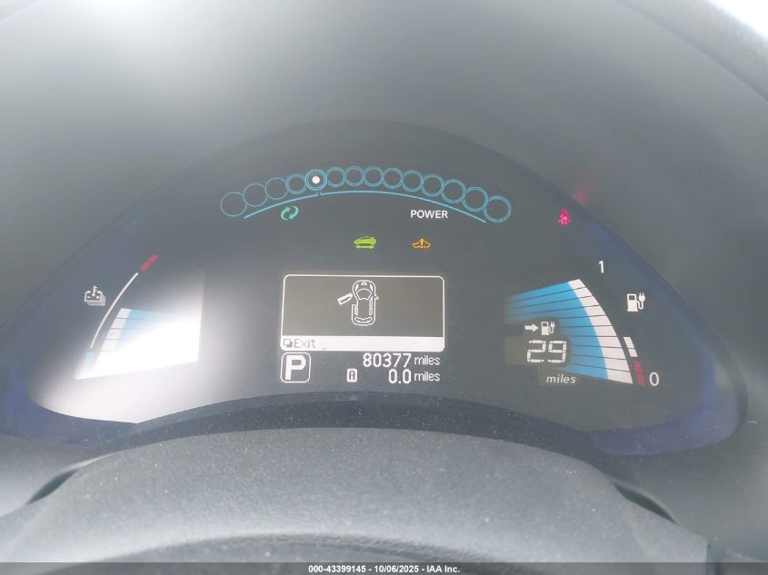 2013 Nissan Leaf S VIN: 1N4AZ0CP0DC400282 Lot: 43399145