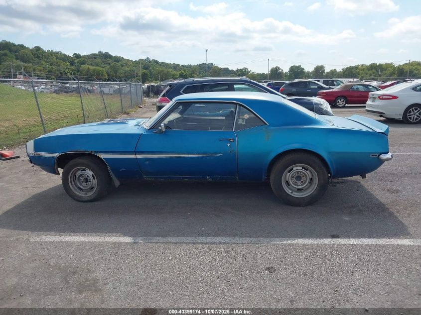 1969 Chevrolet Camaro VIN: 124379N618687 Lot: 43399174