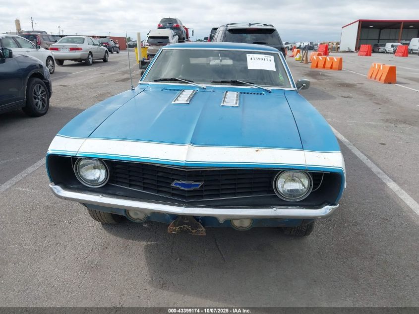1969 Chevrolet Camaro VIN: 124379N618687 Lot: 43399174