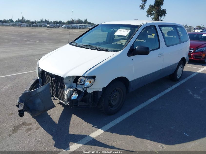 1998 Toyota Sienna Ce VIN: 4T3GF19C1WU078307 Lot: 43399228