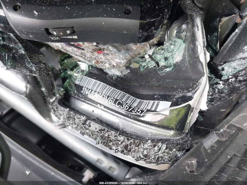 2020 Nissan Maxima Sl Xtronic Cvt VIN: 1N4AA6DV6LC367357 Lot: 43399265