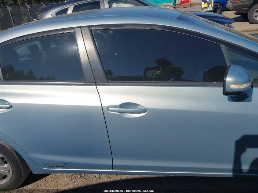 2012 Honda Civic Hybrid VIN: JHMFB4F21CS008409 Lot: 43399276