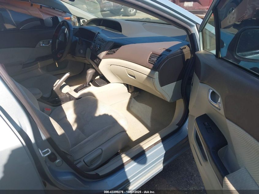 2012 Honda Civic Hybrid VIN: JHMFB4F21CS008409 Lot: 43399276