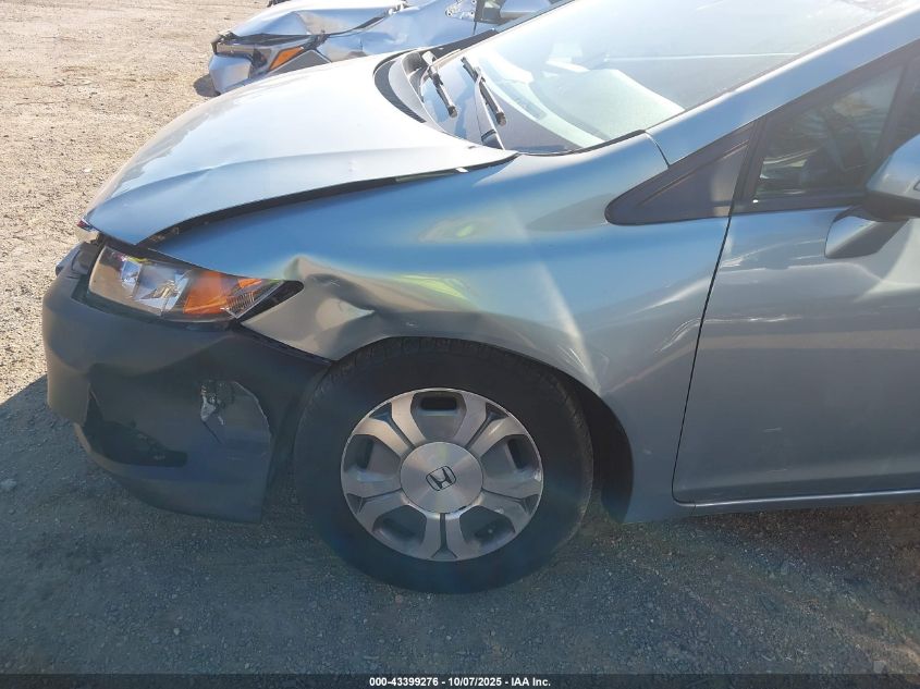 2012 Honda Civic Hybrid VIN: JHMFB4F21CS008409 Lot: 43399276