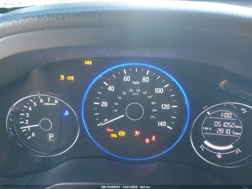 2019 Honda Hr-V Lx VIN: 3CZRU6H31KG726505 Lot: 43399303