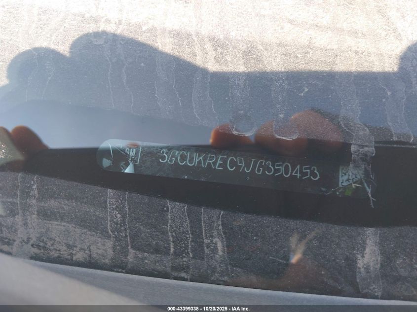 2018 Chevrolet Silverado 1500 2Lt VIN: 3GCUKREC9JG350453 Lot: 43399338