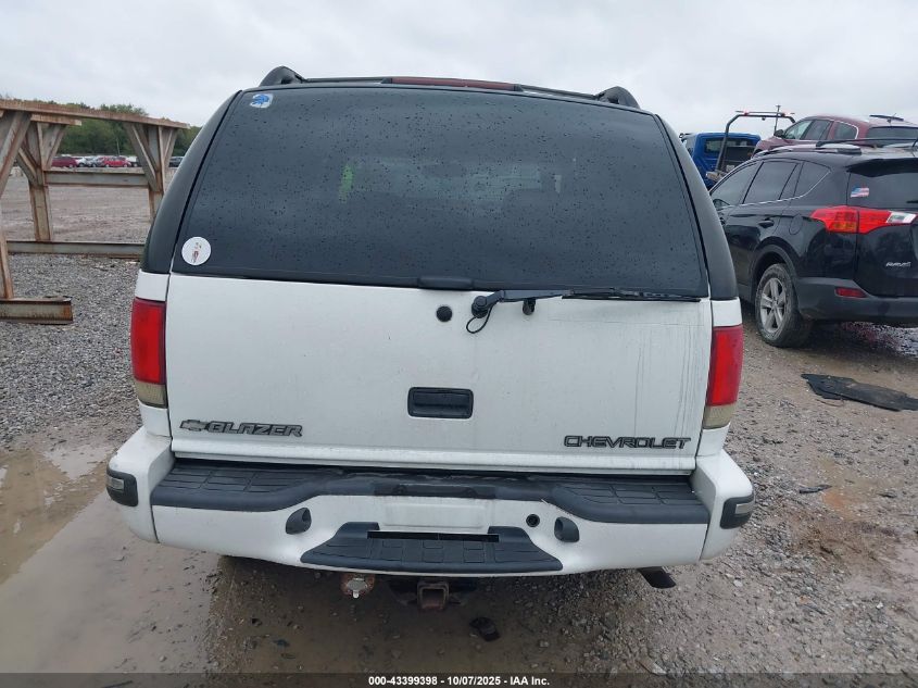 1999 Chevrolet Blazer Ls/Lt/Trailblazer VIN: 1GNDT13W7X2107938 Lot: 43399398