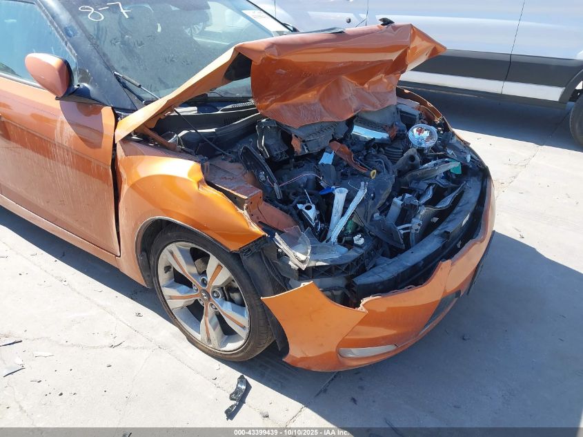 2012 Hyundai Veloster Base W/Black VIN: KMHTC6AD5CU082065 Lot: 43399439