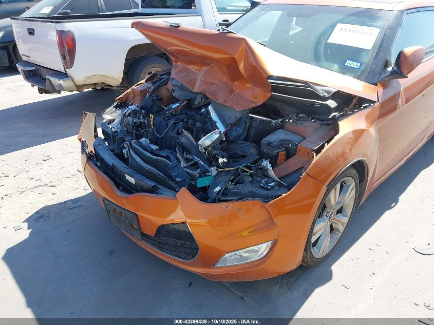 2012 Hyundai Veloster Base W/Black VIN: KMHTC6AD5CU082065 Lot: 43399439