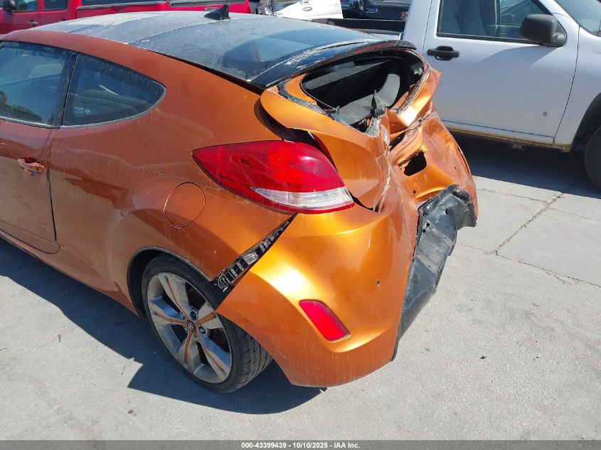 2012 Hyundai Veloster Base W/Black VIN: KMHTC6AD5CU082065 Lot: 43399439