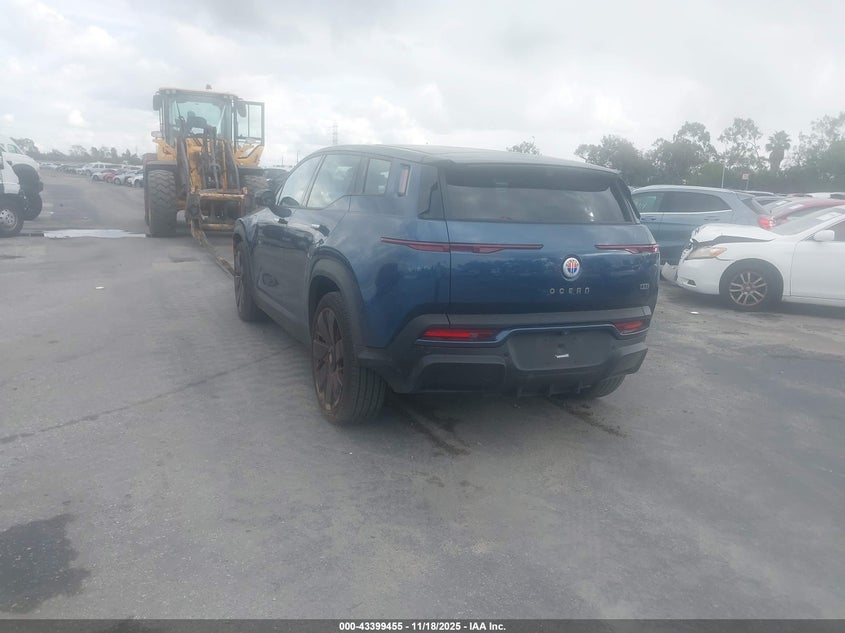 Vin: vcf1zbu28pg002095, lot: 43894220, fisker ocean one 20233