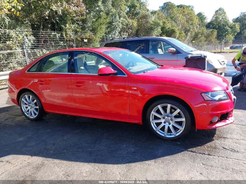 2012 Audi A4 2.0T Premium VIN: WAUFFAFL9CA082189 Lot: 43399477