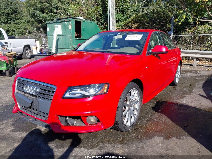 2012 Audi A4 2.0T Premium VIN: WAUFFAFL9CA082189 Lot: 43399477