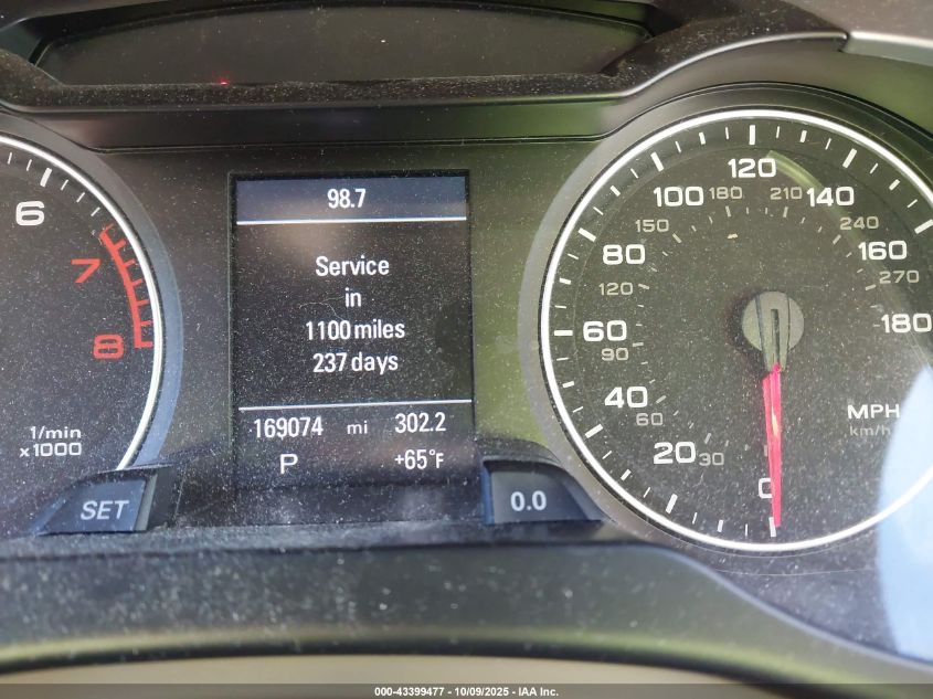 2012 Audi A4 2.0T Premium VIN: WAUFFAFL9CA082189 Lot: 43399477