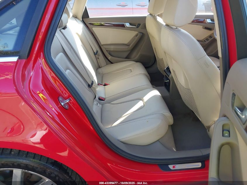 2012 Audi A4 2.0T Premium VIN: WAUFFAFL9CA082189 Lot: 43399477