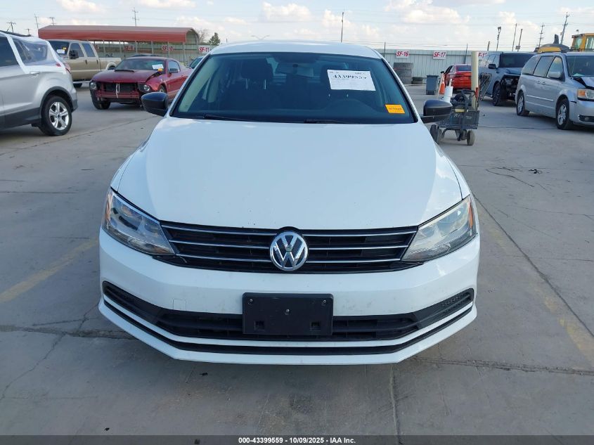 2015 Volkswagen Jetta 2.0L S VIN: 3VW2K7AJ3FM351295 Lot: 43399559