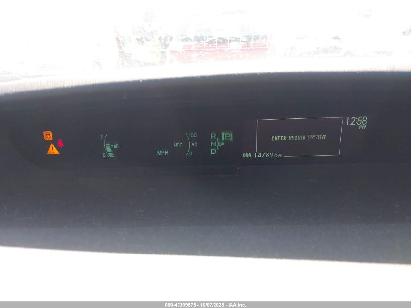 2010 Toyota Prius I/Ii/Iii/Iv/V VIN: JTDKN3DU6A1212583 Lot: 43399575