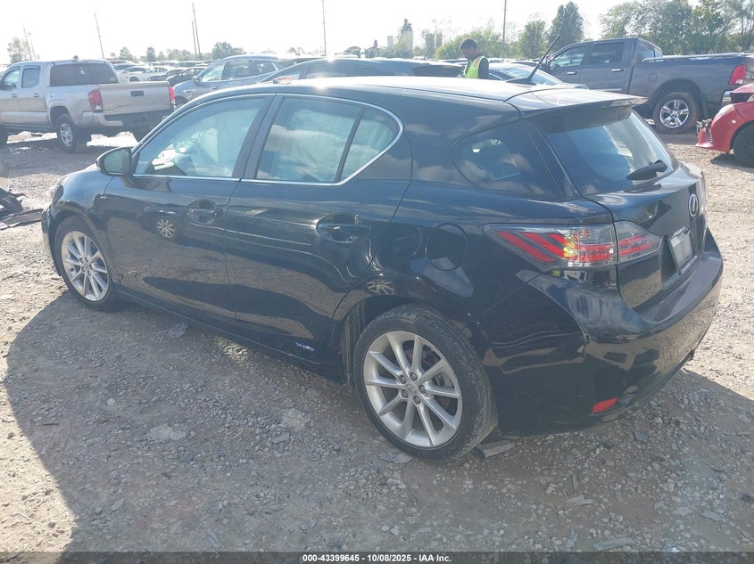 2013 LEXUS CT 200H JTHKD5BH9D2170573