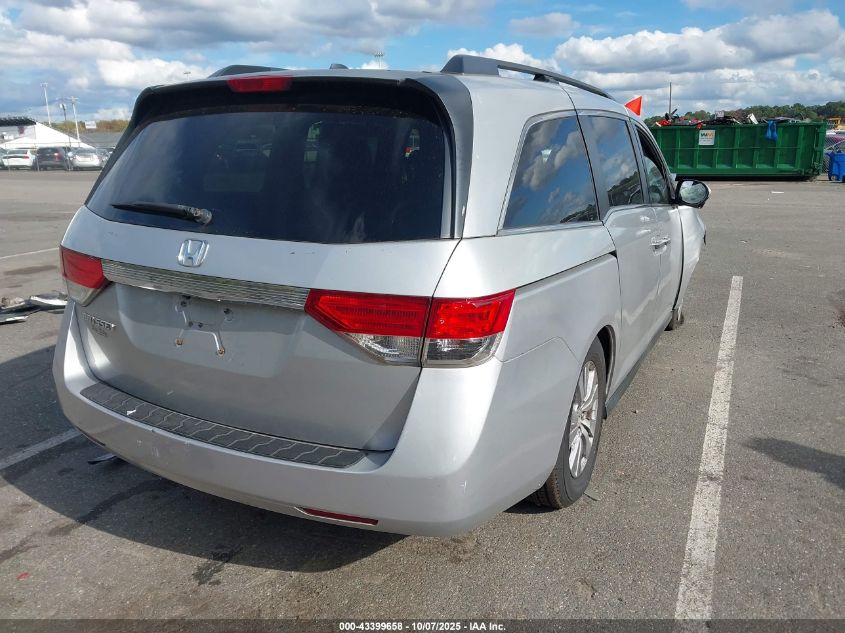 2014 Honda Odyssey Ex-L VIN: 5FNRL5H63EB034124 Lot: 43399658