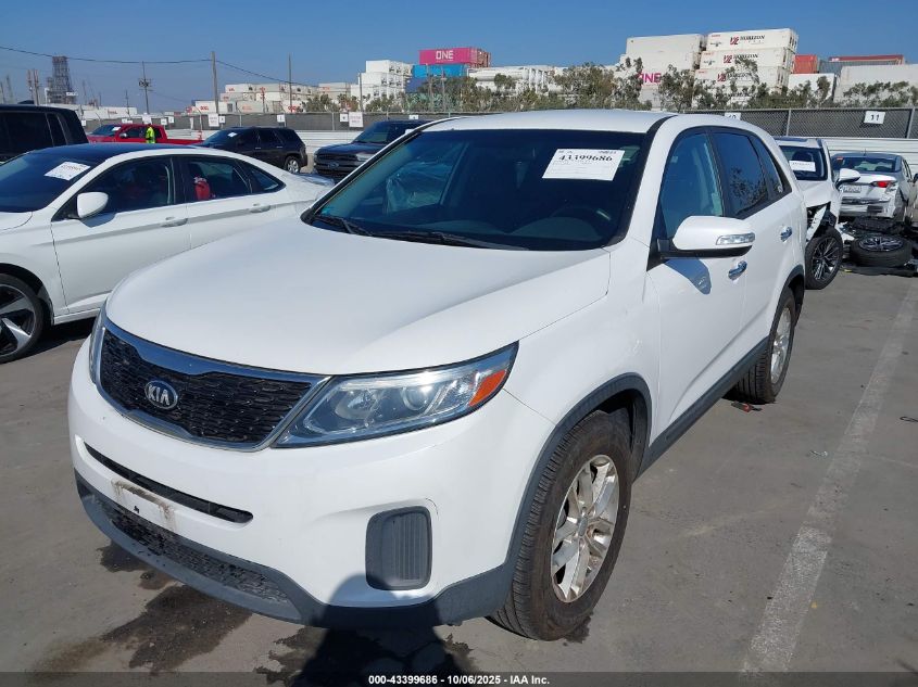 2015 Kia Sorento Lx VIN: 5XYKT3A63FG578200 Lot: 43399686