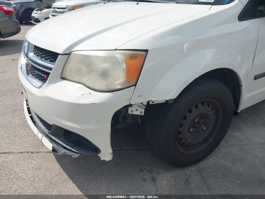 2013 Dodge Grand Caravan Se/Sxt VIN: 2C4RDGBG7DR586710 Lot: 43399691