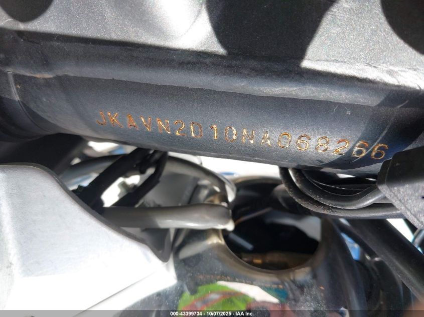 2022 Kawasaki Vn900 D VIN: JKAVN2D10NA068266 Lot: 43399734