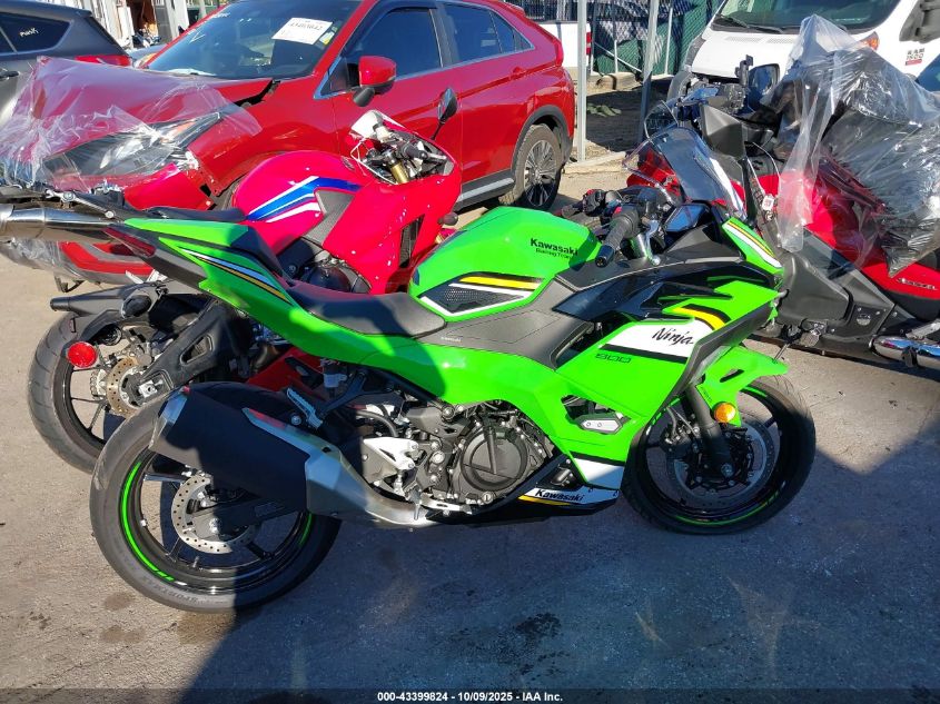 2025 Kawasaki Ex500 A/B VIN: ML5EXGJ15SDA38480 Lot: 43399824