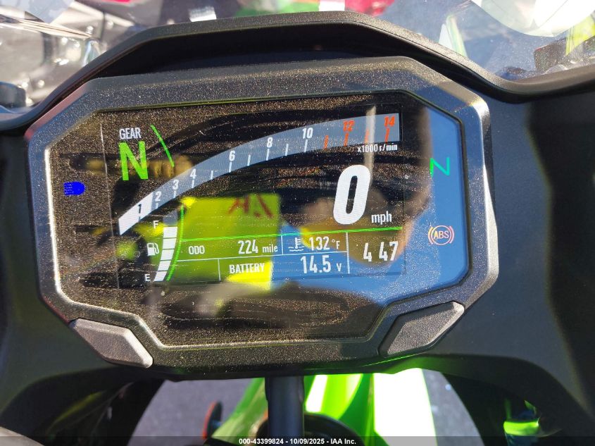 2025 Kawasaki Ex500 A/B VIN: ML5EXGJ15SDA38480 Lot: 43399824