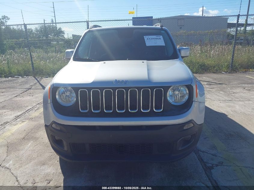 2016 Jeep Renegade Latitude VIN: ZACCJABT1GPD85256 Lot: 43399868
