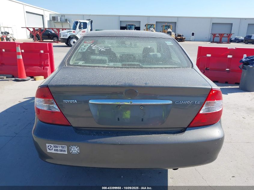 2002 Toyota Camry Le VIN: JTDBE32KX20119378 Lot: 43399958