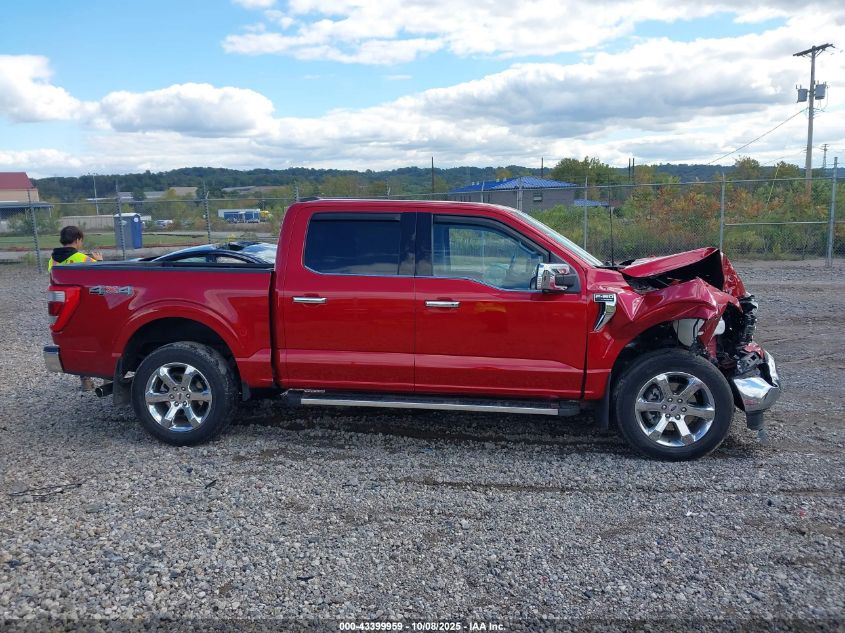 2022 Ford F-150 Lariat VIN: 1FTFW1E52NFA02243 Lot: 43399959
