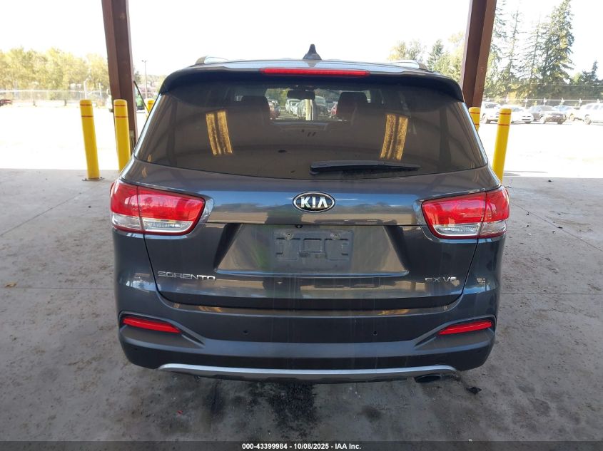 2016 Kia Sorento 3.3L Ex VIN: 5XYPHDA59GG137418 Lot: 43399984