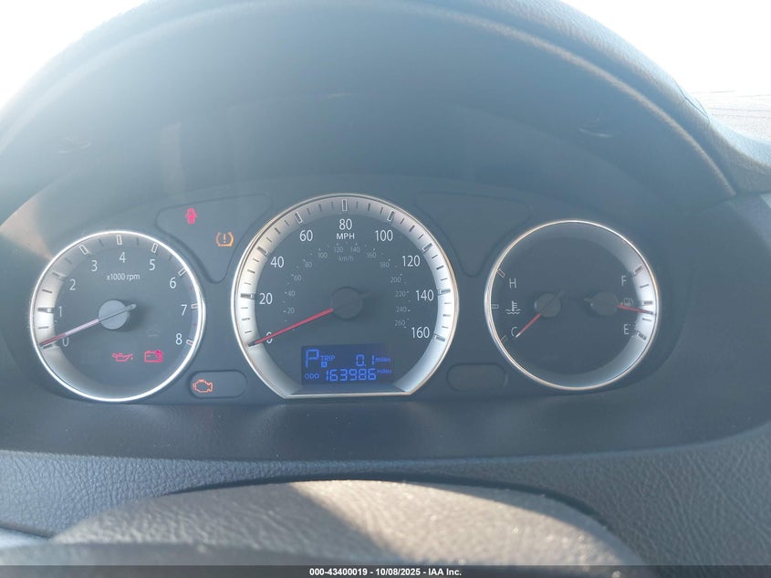 2009 Hyundai Sonata Gls VIN: 5NPET46C99H457363 Lot: 43400019