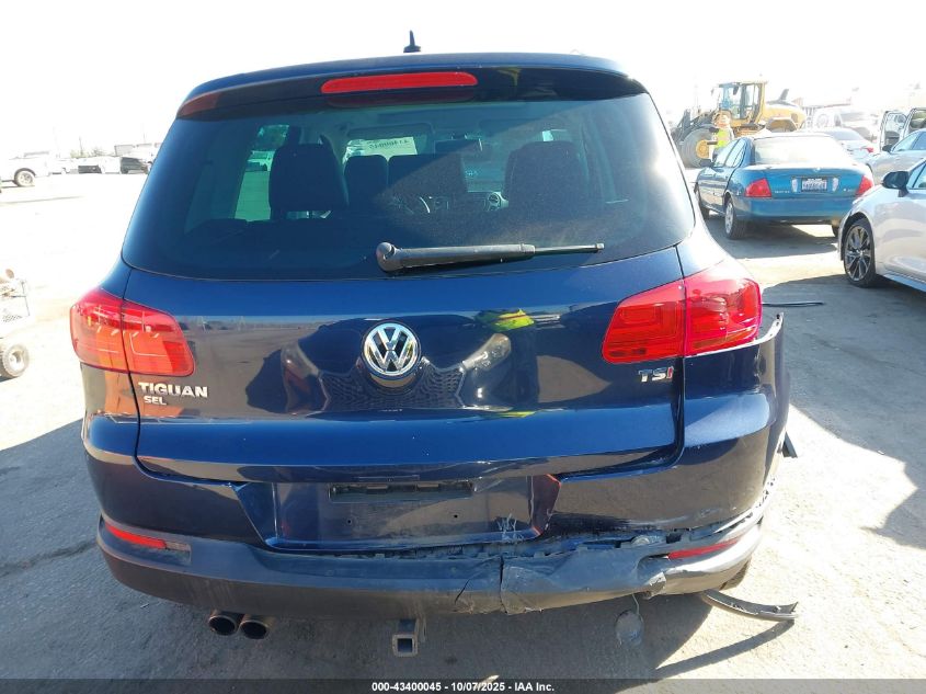 2016 Volkswagen Tiguan Sel VIN: WVGAV7AX7GW581901 Lot: 43400045