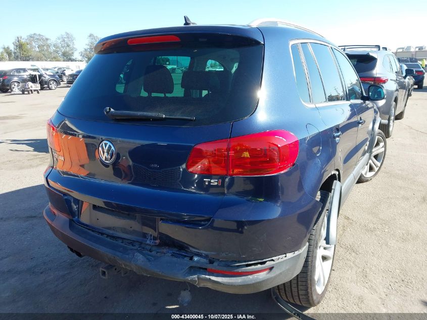 2016 Volkswagen Tiguan Sel VIN: WVGAV7AX7GW581901 Lot: 43400045