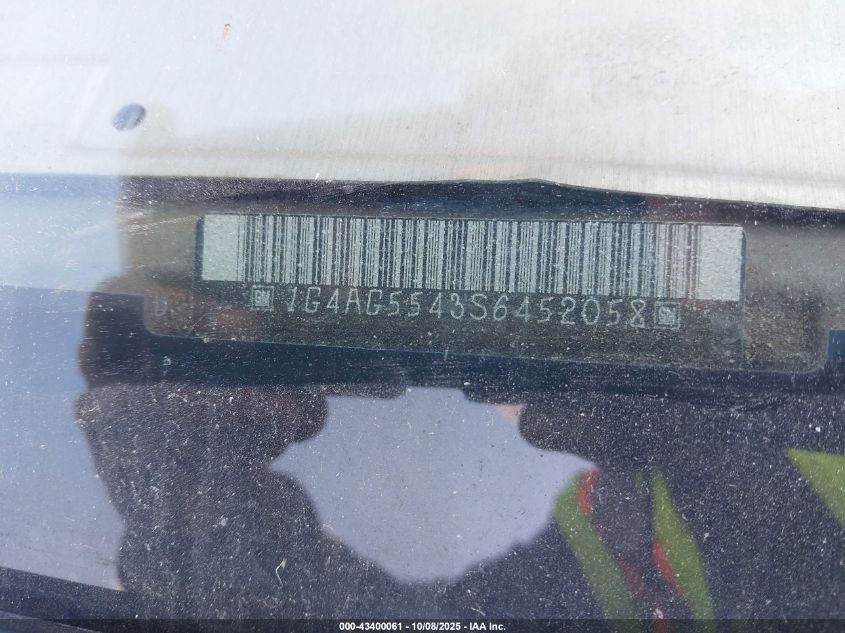 1995 Buick Century Special VIN: 1G4AG5543S6452058 Lot: 43400061