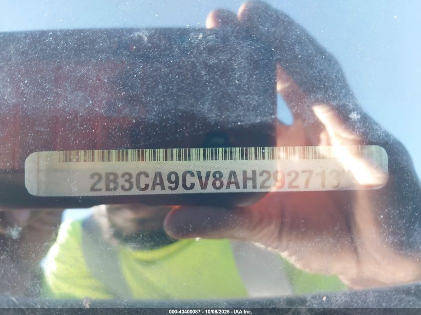 2010 Dodge Charger Rallye VIN: 2B3CA9CV8AH292713 Lot: 43400087