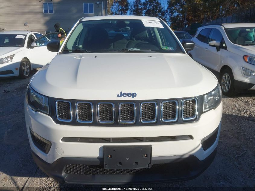 2018 Jeep Compass Sport Fwd VIN: 3C4NJCAB3JT328876 Lot: 43400093