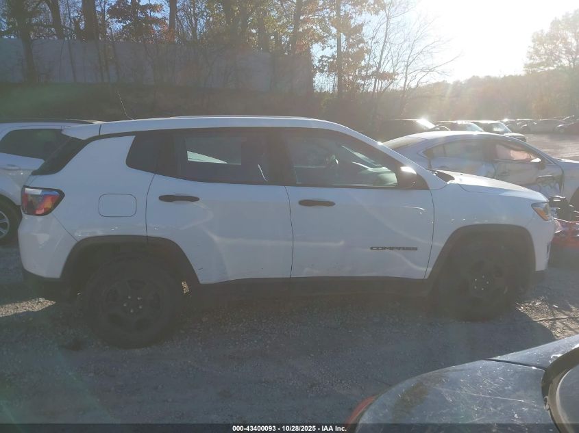 2018 Jeep Compass Sport Fwd VIN: 3C4NJCAB3JT328876 Lot: 43400093