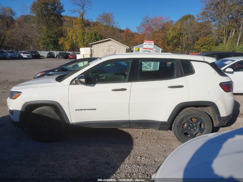 2018 Jeep Compass Sport Fwd VIN: 3C4NJCAB3JT328876 Lot: 43400093
