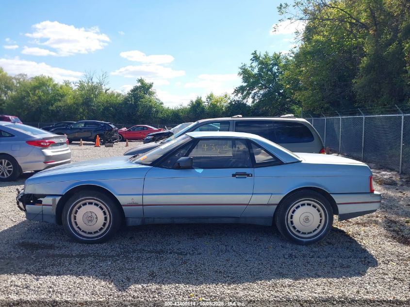 1989 Cadillac Allante VIN: 1G6VR3181KU102410 Lot: 43400114
