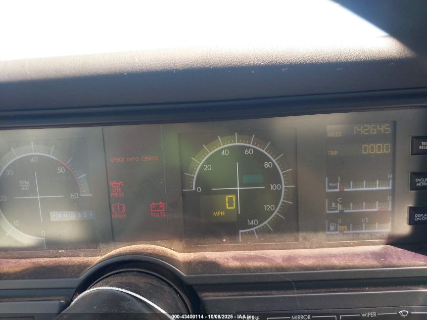 1989 Cadillac Allante VIN: 1G6VR3181KU102410 Lot: 43400114