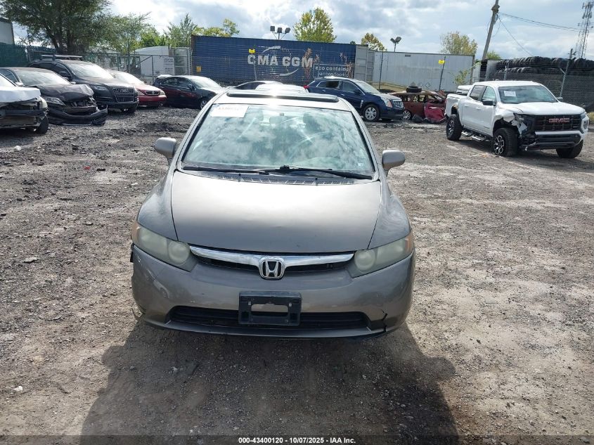 2008 Honda Civic Ex-L VIN: 2HGFA16918H305678 Lot: 43400120