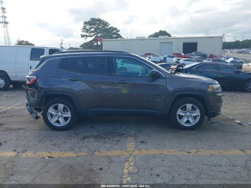 2022 Jeep Compass Latitude Fwd VIN: 3C4NJCBB9NT138018 Lot: 43400183