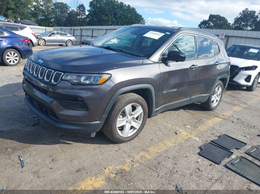 2022 Jeep Compass Latitude Fwd VIN: 3C4NJCBB9NT138018 Lot: 43400183