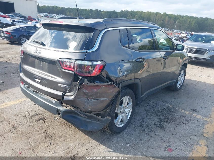 2022 Jeep Compass Latitude Fwd VIN: 3C4NJCBB9NT138018 Lot: 43400183