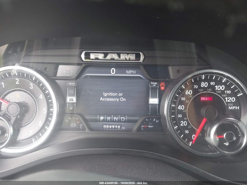 2019 Ram 1500 Big Horn/Lone Star 4X4 6'4 Box VIN: 1C6SRFMT3KN708276 Lot: 43400188