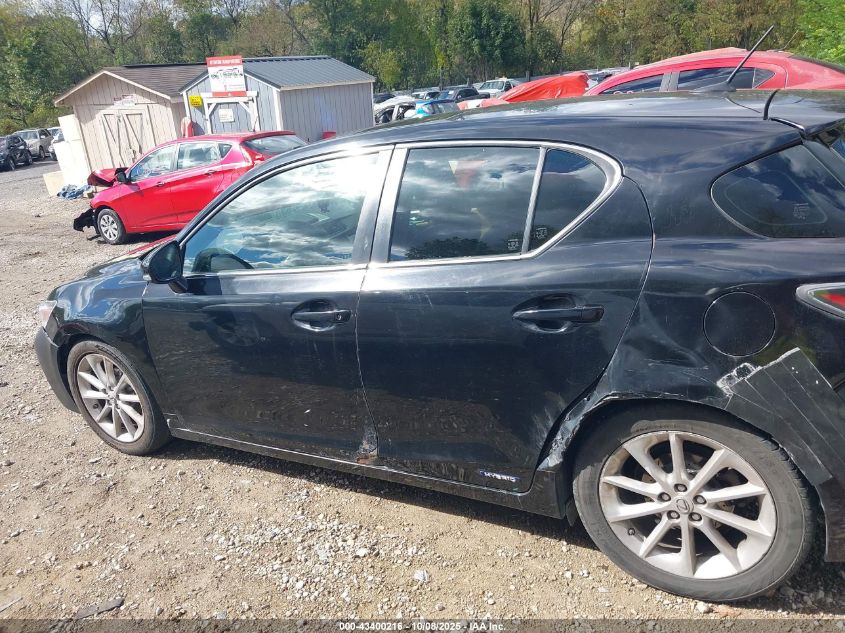 2012 Lexus Ct 200H Premium VIN: JTHKD5BHXC2091122 Lot: 43400216